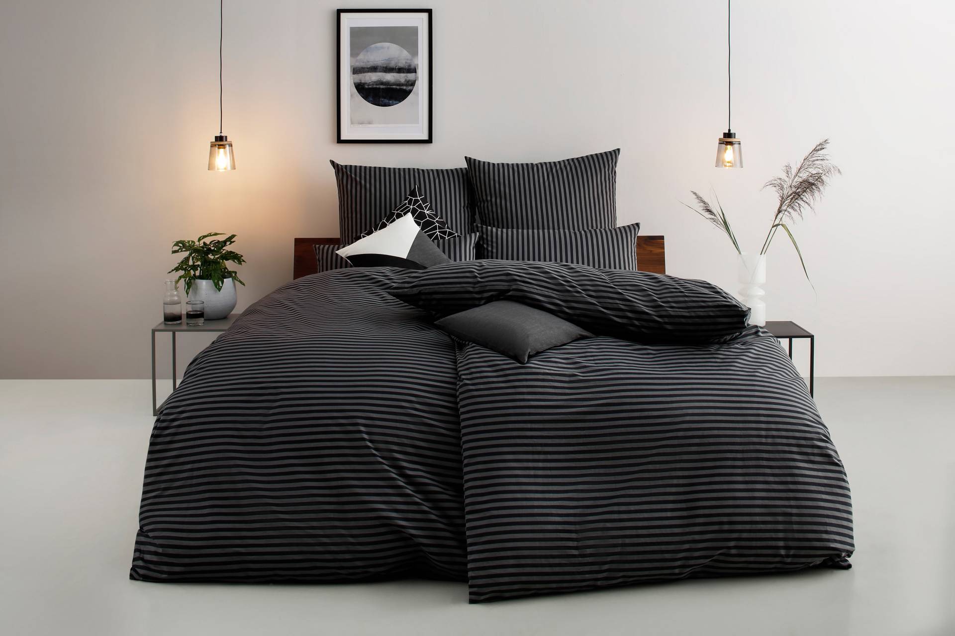 Bruno Banani Bettwäsche "Jassen", moderne Bettwäsche aus Baumwolle, Bettwäsche mit Streifen-Design Bruno Banani Bettwäsche "Jassen", moderne Bettwäsche aus Baumwolle, Bettwäsche mit Streifen-Design von Bruno Banani