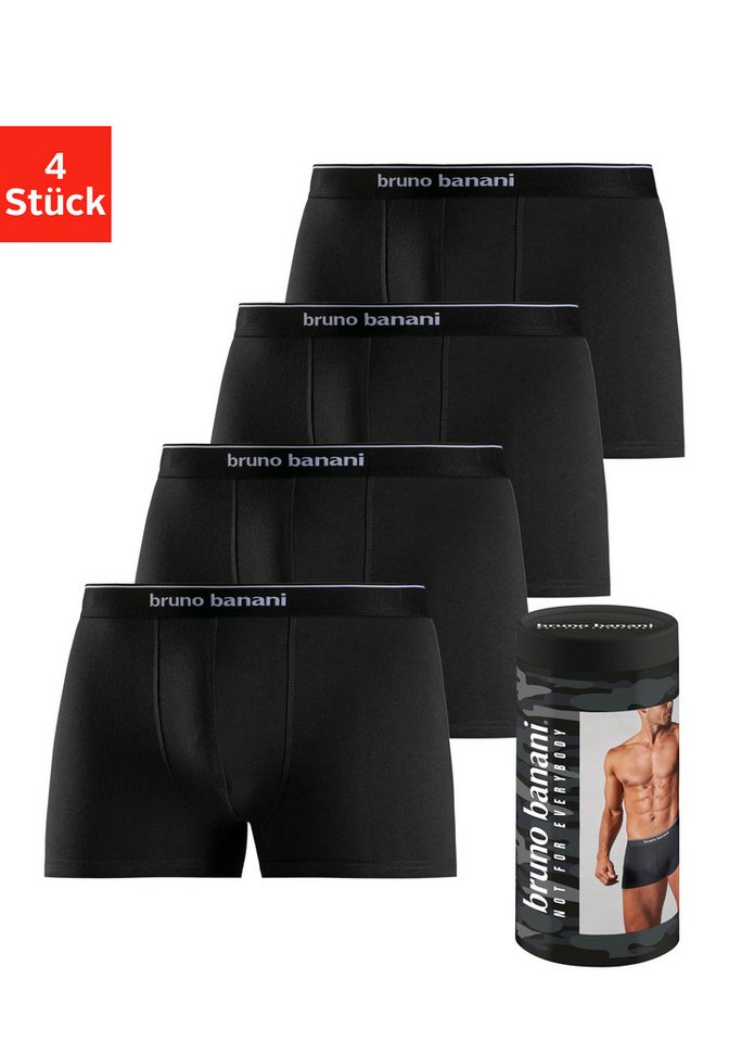Bruno Banani Boxer Boxershorts für Herren (Dose, 4-St) in der Dose verpackt von Bruno Banani