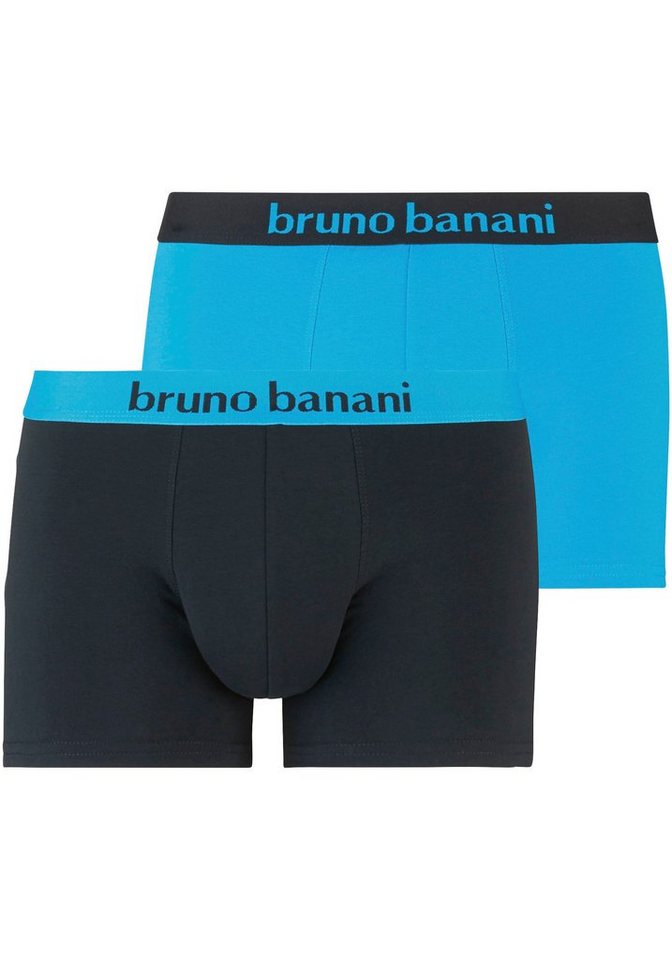 Bruno Banani Boxer Flowing (Packung, 2-St) mit Logo Webbund von Bruno Banani