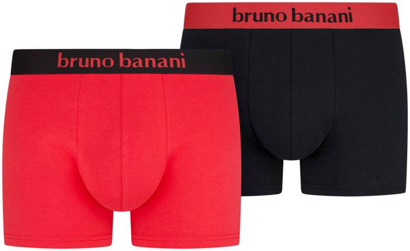 Bruno Banani Boxershorts FLOWING (2er Pack) mit kontrastfarbenem Bündchen von Bruno Banani