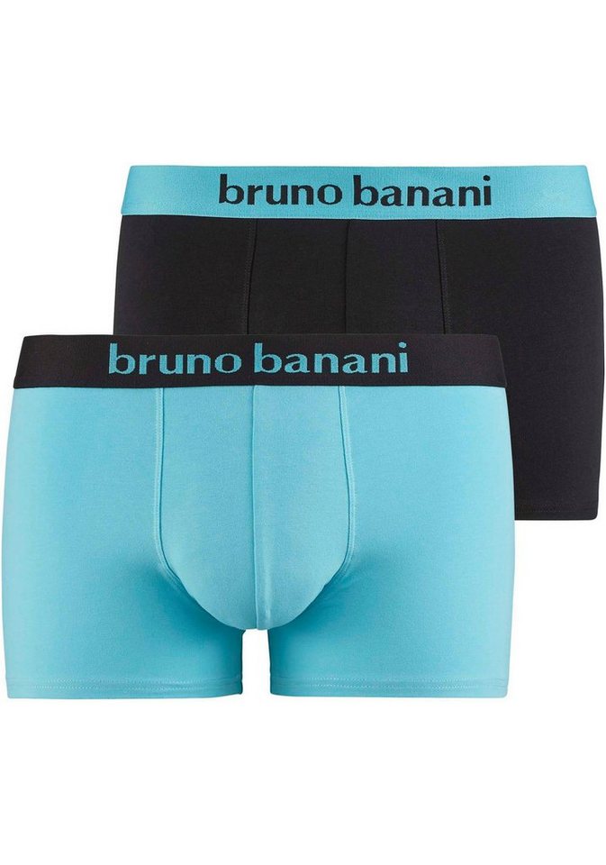 Bruno Banani Boxershorts FLOWING (2er-Pack) mit kontrastfarbenem Bündchen von Bruno Banani