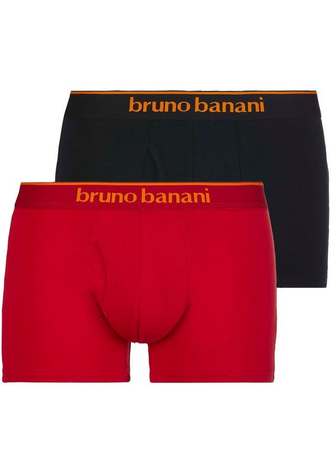 Bruno Banani Boxershorts Short 2Pack Quick Access (Packung, 2-St) Kontrastfarbene Details von Bruno Banani