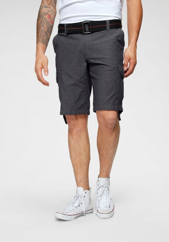 Bruno Banani Cargoshorts (Set, 2-tlg., mit abnehmbarem Gürtel) mit modischer Struktur von Bruno Banani