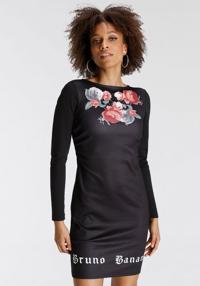 Bruno Banani Jerseykleid Rosendruck NEUE KOLLEKTION von Bruno Banani