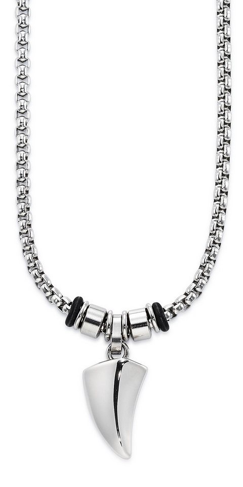Bruno Banani Kette mit Anhänger Schmuck Geschenk Kette mit Anhänger in Haifischzahn-Optik von Bruno Banani