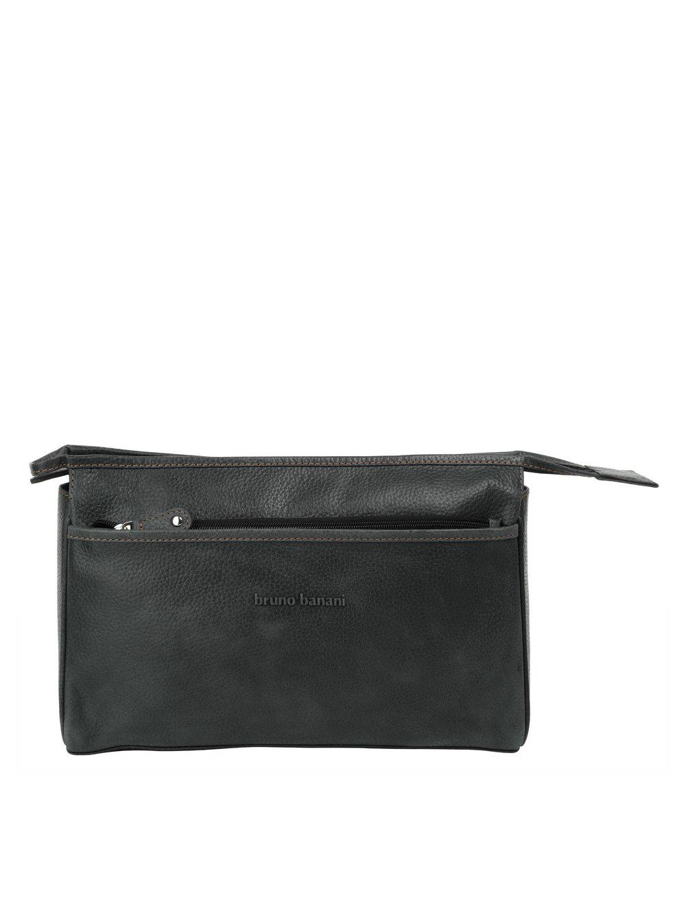 Bruno Banani Kulturtasche Damen Leder, schwarz von Bruno Banani