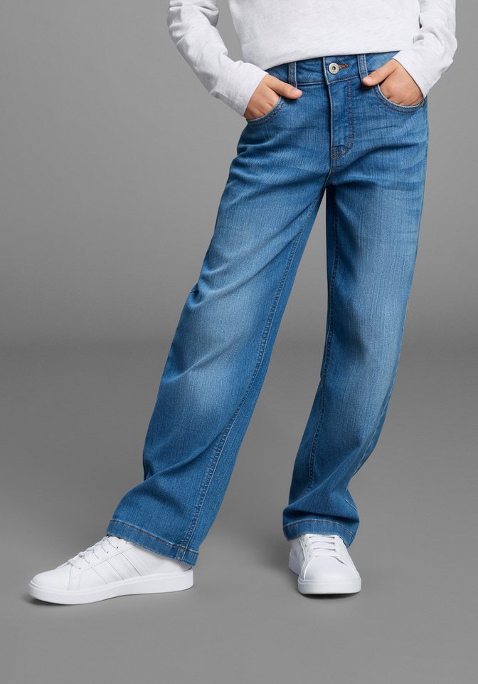 Bruno Banani Loose-fit-Jeans Stretchjeans mit Strass-Steinen Für TEENS, Loose fit Stretchjeans von Bruno Banani