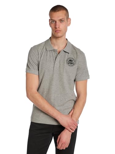 bruno banani Poloshirt Grau/Melange 3XL von bruno banani