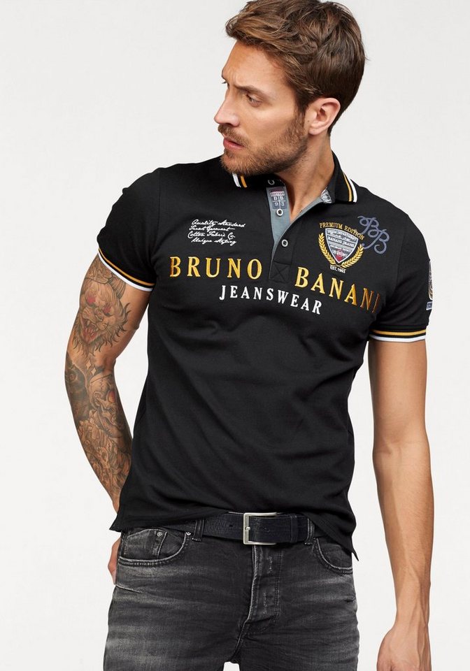 Bruno Banani Poloshirt Piqué Qualität von Bruno Banani