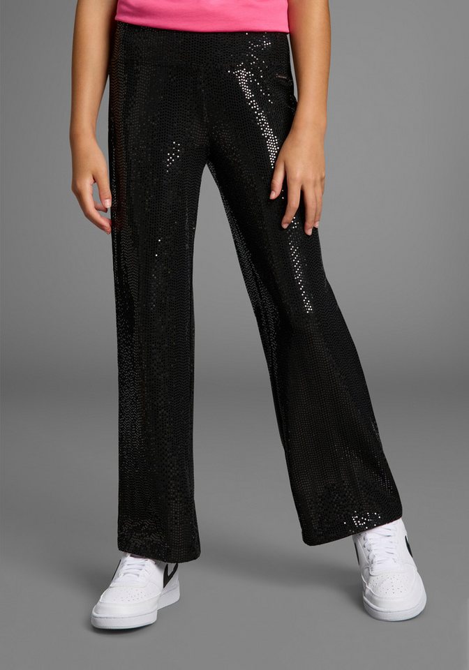 Bruno Banani Schlupfhose Weite Hose mit Glitzer Für TEEN. Weite Pailletten-Hose von Bruno Banani