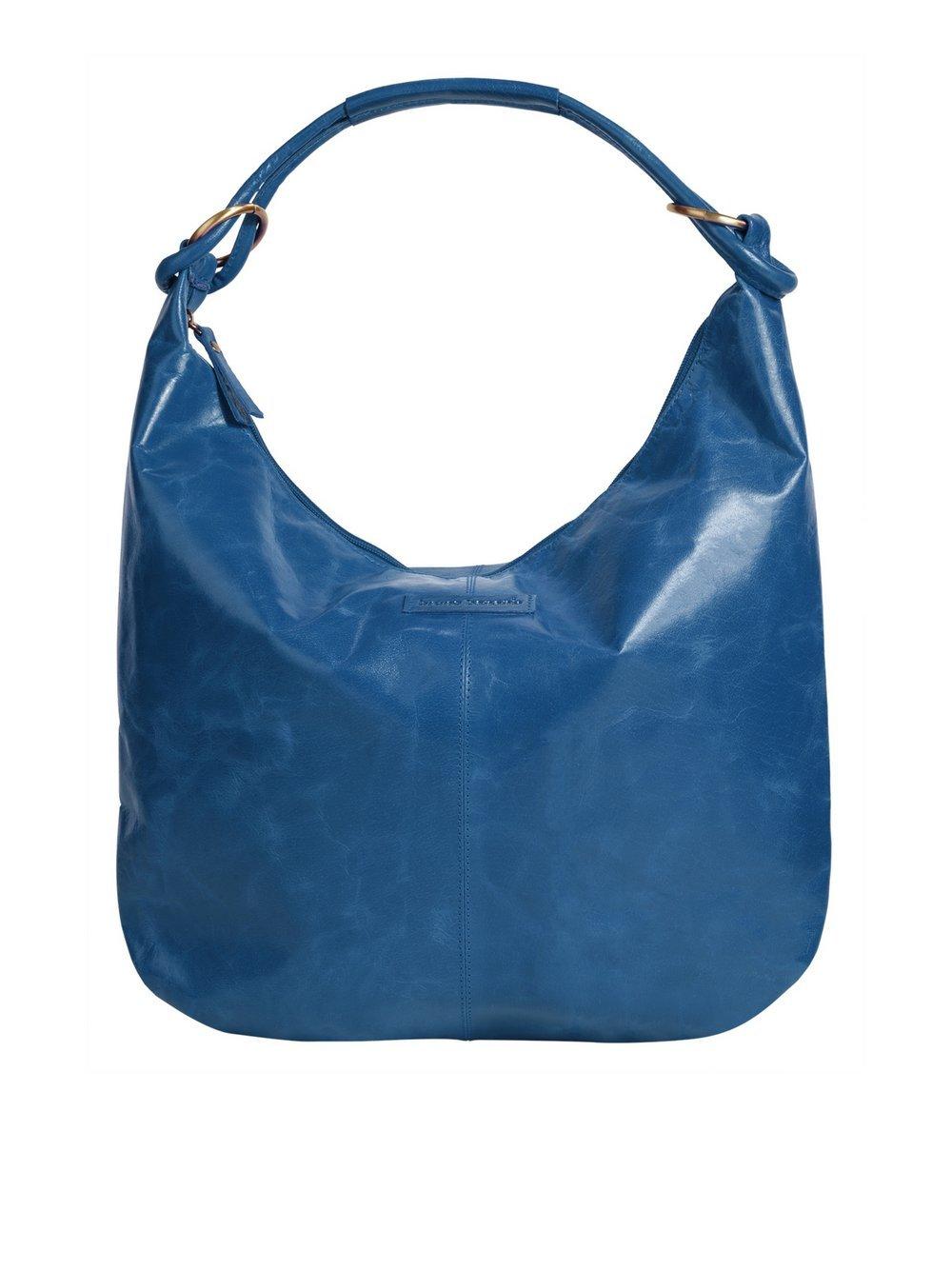 Bruno Banani Shopper Damen Leder, blau von Bruno Banani