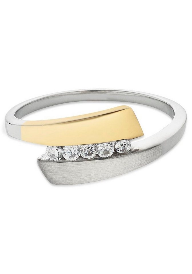 Bruno Banani Fingerring Schmuck Geschenk Silber 925 Damenring, mit Zirkonia (synth) von Bruno Banani