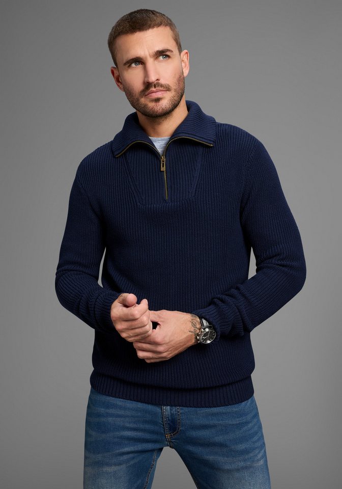 Bruno Banani Troyer modischer weiter Kragen von Bruno Banani