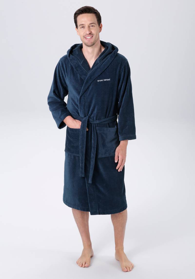 Bruno Banani Unisex-Bademantel "Daniel, ideal für Sauna & Spa, Hotelbademantel, Morgenmantel" 1 Stk. tlg., Damen & Herren Bademantel, lang, mit Taschen, S-5XL von Bruno Banani