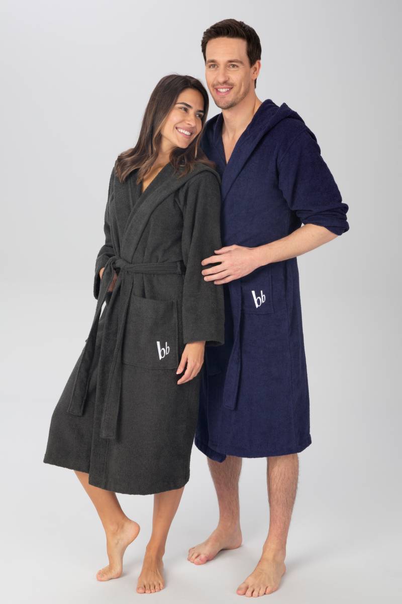 Bruno Banani Unisex-Bademantel "Robby, ideal für Sauna & Spa, Standardlänge & Überlänge" 1 Stk. tlg., Damen & Herren Bademäntel, Baumwolle, mit Taschen, Sauna, XS-3XL von Bruno Banani