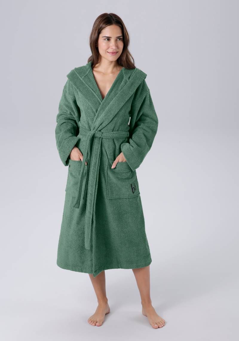 Bruno Banani Unisex-Bademantel "Robby, ideal für Sauna & Spa, Standardlänge & Überlänge" 1 Stk. tlg., Damen & Herren Bademäntel, Baumwolle, mit Taschen, Sauna, XS-3XL von Bruno Banani
