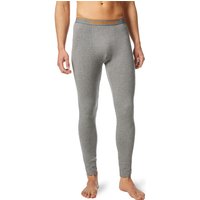 bruno banani Herren Lange Unterhose grau Baumwolle unifarben von Bruno Banani