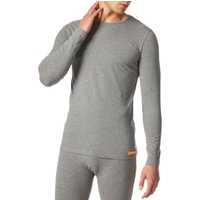 bruno banani Herren Longsleeve grau Baumwolle unifarben von Bruno Banani