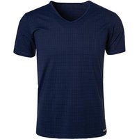 bruno banani Herren T-Shirt blau Mikrofaser unifarben von Bruno Banani