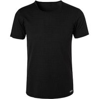 bruno banani Herren T-Shirt schwarz Mikrofaser unifarben von Bruno Banani