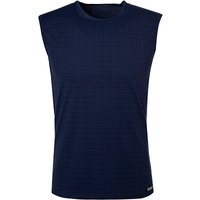 bruno banani Herren Tanktop blau Mikrofaser unifarben von Bruno Banani
