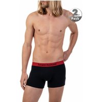 bruno banani Herren Trunks rot Baumwolle unifarben von Bruno Banani