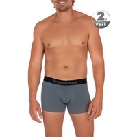 bruno banani Herren Trunks grau Baumwolle unifarben von Bruno Banani