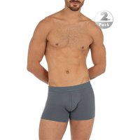 bruno banani Herren Trunks grau Baumwolle unifarben von Bruno Banani