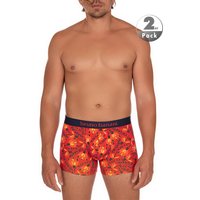 bruno banani Herren Trunks rot Baumwolle unifarben von Bruno Banani