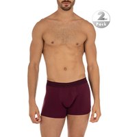 bruno banani Herren Trunks violett Baumwolle unifarben von Bruno Banani