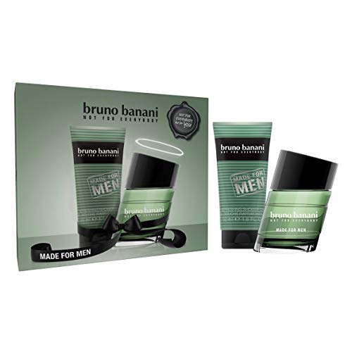 bruno banani Made for Man Geschenkset – Maskulines Eau de Toilette und Duschgel mit fruchtig-aromatischen Akzenten – Für den verführerischen Mann – 1 x 30 ml & 1 x 50 ml von Bruno Banani