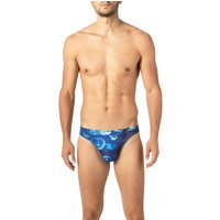 bruno banani Herren String blau Mikrofaser Geprintet von Bruno Banani