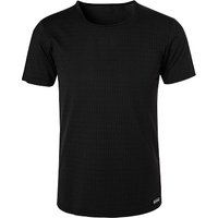 bruno banani Herren T-Shirt schwarz Mikrofaser unifarben von Bruno Banani