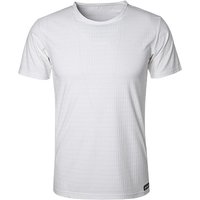 bruno banani Herren T-Shirt weiß Mikrofaser unifarben von Bruno Banani