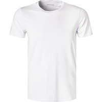 bruno banani Herren T-Shirt weiß Baumwolle unifarben von Bruno Banani