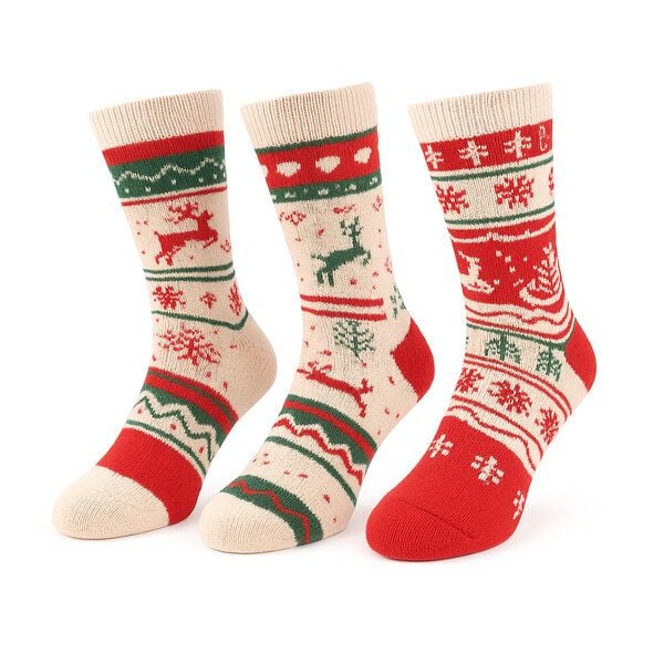 Bruno Barella Alpaka Thermo-Socken 3er-Pack – Extra warme & weiche Wintersocken aus 80% Alpakawolle | Langlebig, kuschelweich & mit winterlichen Rentier-Motiven von Bruno Barella