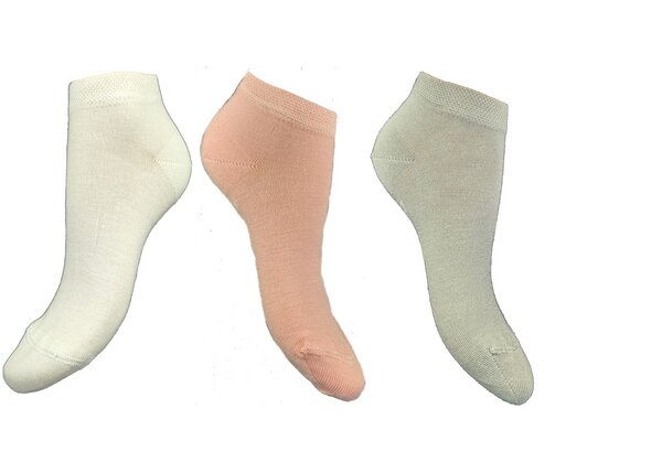 Bruno Barella Damen Sneaker Socken (Farbmix) aus Bambuscellulose gew. Viskosefaser von Bruno Barella