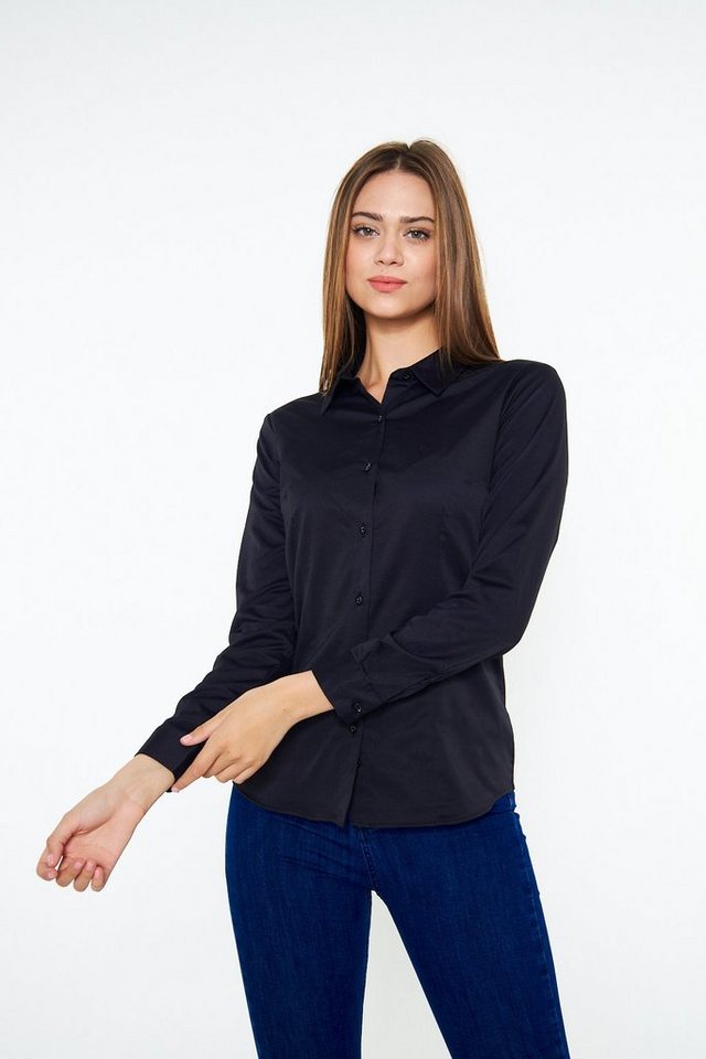 Bruno Barella Hemdbluse Slim Fit Hemdbluse aus Biobaumwolle von Bruno Barella