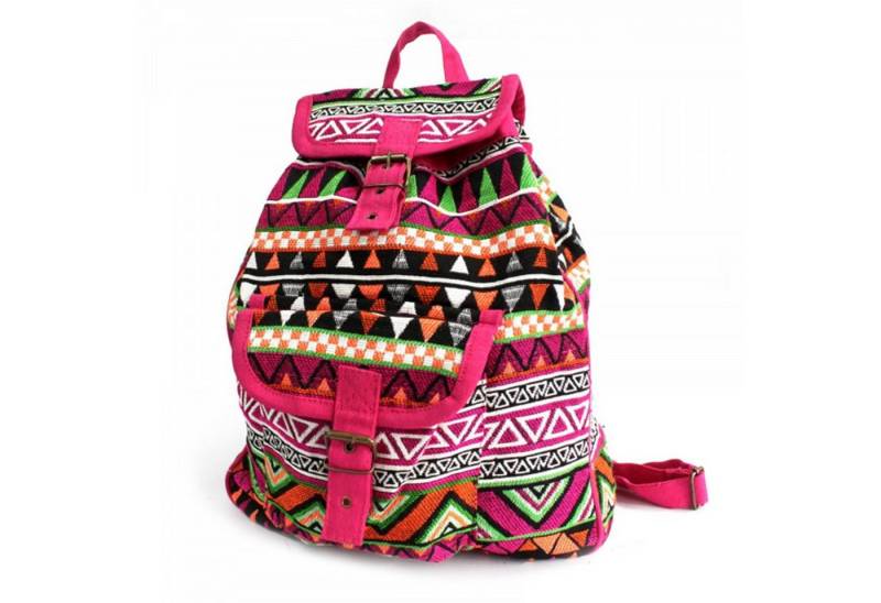 Bruno Barella Rucksack Jacquard Tasche - Rucksack Rosa von Bruno Barella