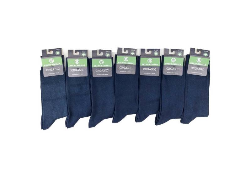 Bruno Barella Socken GOTS zertifizierte Biobaumwolle Socken navy "in 7er Pack" (Set, 7 Paar) von Bruno Barella