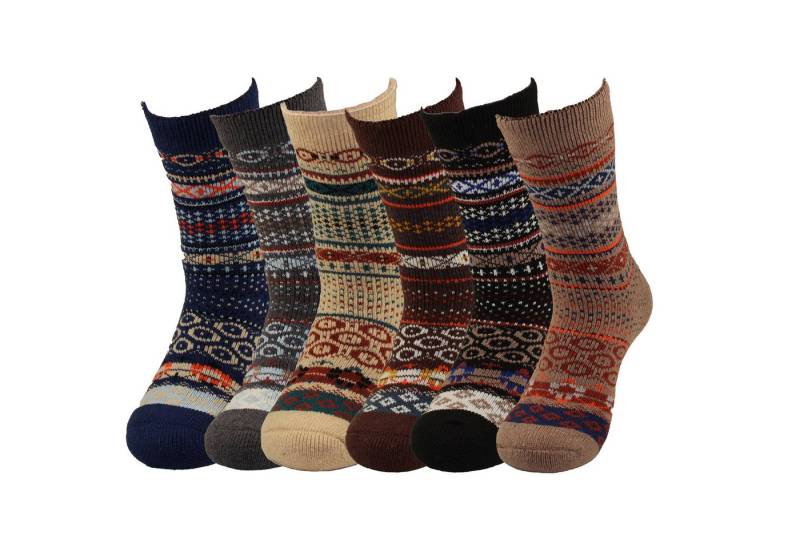 Bruno Barella Socken Winter Thermo Socken aus Alpaka Wolle 6er Pack (3 Paar) von Bruno Barella