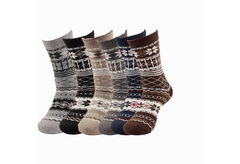 Bruno Barella Socken Winter Thermo Socken aus Alpaka Wolle 6er Pack (3 Paar) von Bruno Barella