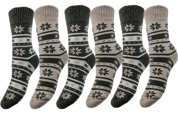 Bruno Barella Thermal Wintersocken aus Wolle im 6er Pack von Bruno Barella