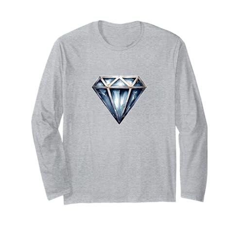 Diamantenweißes T-Shirt mit weißem Grafik-T-Shirt für Herren Langarmshirt Diamantenweißes T-Shirt mit weißem Grafik-T-Shirt für Herren Langarmshirt von Bruno Biacchi