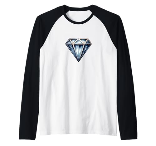 Diamantenweißes T-Shirt mit weißem Grafik-T-Shirt für Herren Raglan Diamantenweißes T-Shirt mit weißem Grafik-T-Shirt für Herren Raglan von Bruno Biacchi