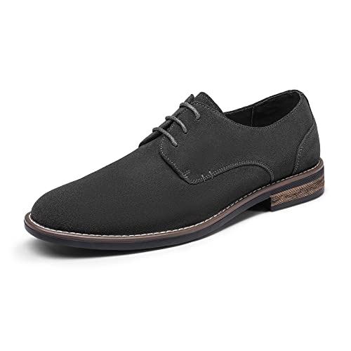 Bruno Marc Anzugschuhe Herren Wildleder Klassische Business Lederschuhe Schnürhalbschuhe Derby Oxfords Formell Hochzeit Schuhe GRAU URBAN-08-E Größe 41 (EUR) von Bruno Marc