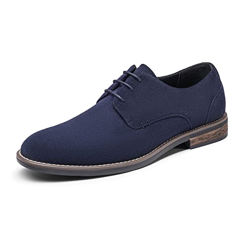 Bruno Marc Anzugschuhe Herren Wildleder Klassische Business Lederschuhe Schnürhalbschuhe Derby Oxfords Formell Hochzeit Schuhe Marine URBAN-08-E Größe 42 (EUR) von Bruno Marc