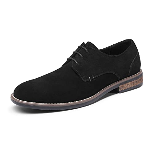 Bruno Marc Anzugschuhe Herren Wildleder Klassische Business Lederschuhe Schnürhalbschuhe Derby Oxfords Formell Hochzeit Schuhe SCHWARZ URBAN-08-E Größe 40 (EUR) von Bruno Marc