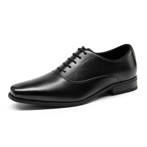 Bruno Marc Herren Anzugschuhe Businessschuhe formelle Oxfords Wesley Schnürschuhe weiche und Schlichte Zehenpartie,Size 44.5,Schwarz,BMUMOX2505 von Bruno Marc