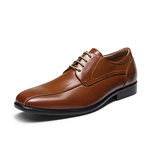 Bruno Marc Herren Anzugschuhe Klassischer Schnürhalbschuhe Businessschuhe Derby Oxfordschuhe,Size 47,Braun,DP03-E von Bruno Marc